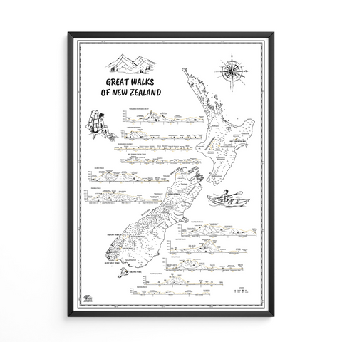 Great Walks Of New Zealand Poster