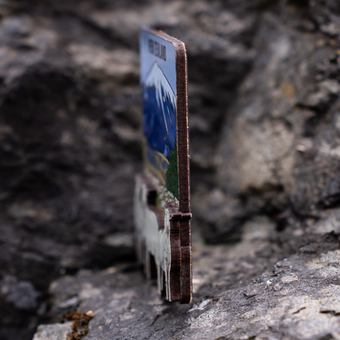New Zealand Wooden Magnet