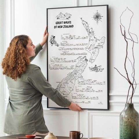Great Walks Of New Zealand Poster
