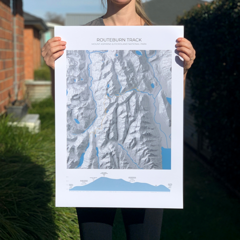Routeburn Track Poster
