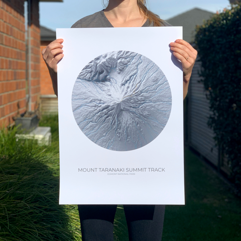Mt Taranaki Summit Track Poster