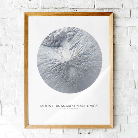 Mt Taranaki Summit Track Poster