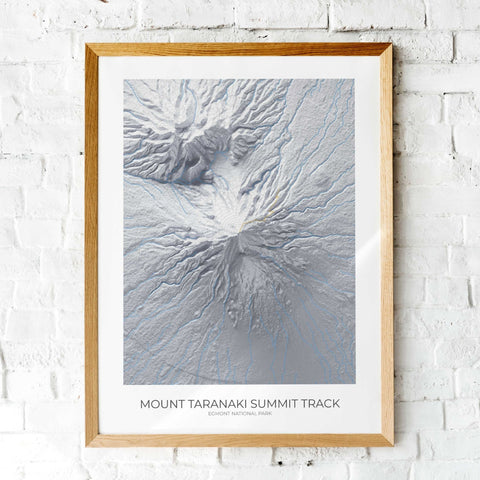 Mt Taranaki Summit Track Poster