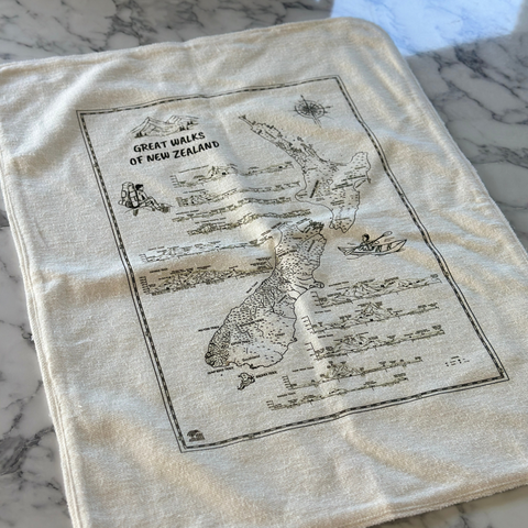 Great Walks of New Zealand – Hemp Dish Towel (Limited Edition)