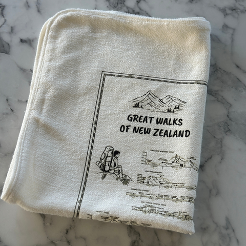 Great Walks of New Zealand – Hemp Dish Towel (Limited Edition)