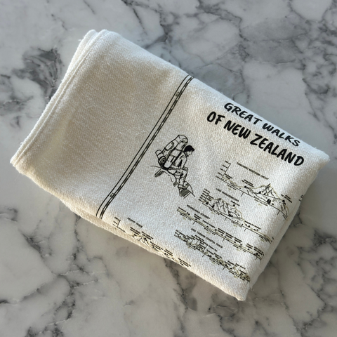 Great Walks of New Zealand – Hemp Dish Towel (Limited Edition)