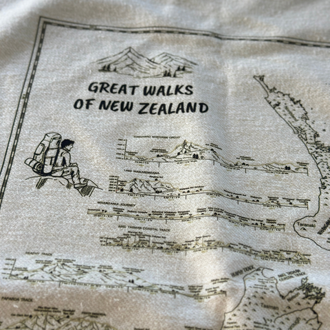 Great Walks of New Zealand – Hemp Dish Towel (Limited Edition)