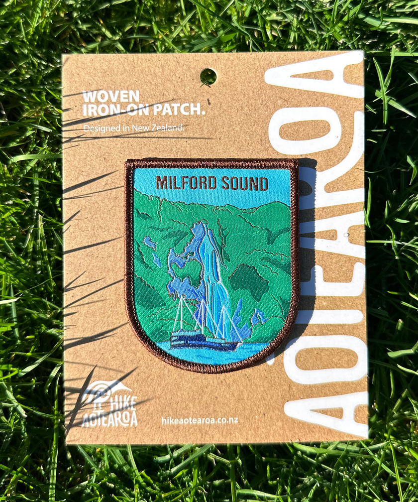 Milford Sound Patch - New Zealand Iron-on Patches | Hike Aotearoa ...