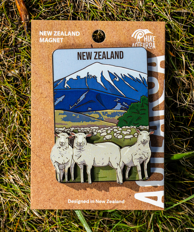 New Zealand Magnet, 2-Layer Wooden Magnet | Hike Aotearoa – Hike Aotearoa