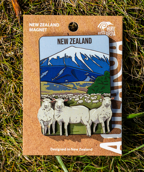 New Zealand Wooden Magnet