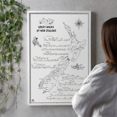Great Walks Of New Zealand Print