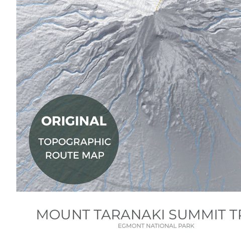 Mt Taranaki Summit Track Poster